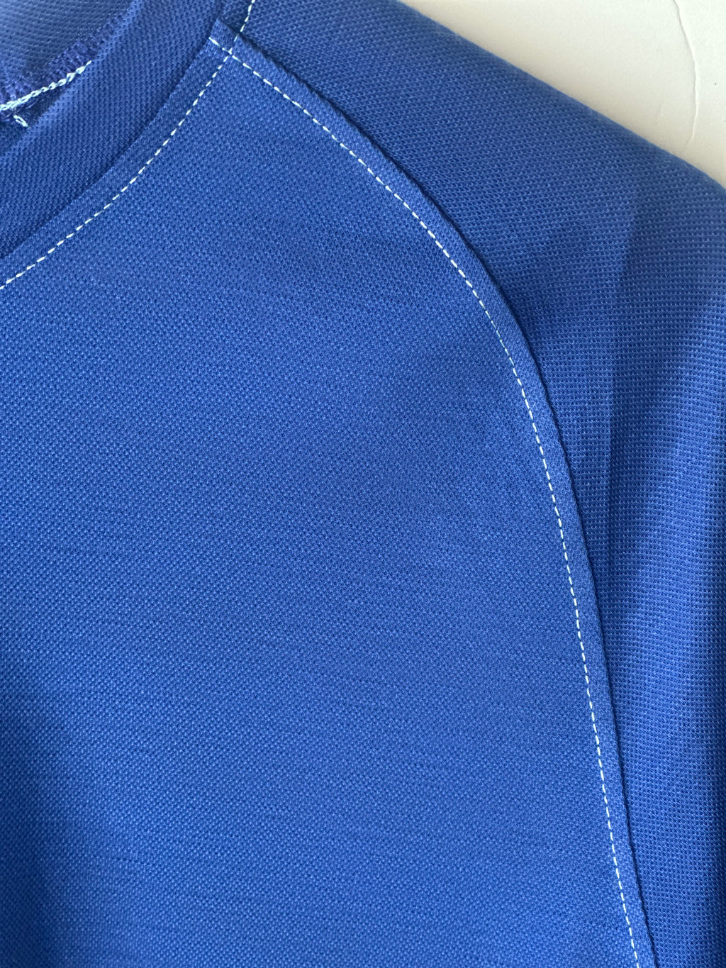 Long Sleeves Knit Blue 100% Silk