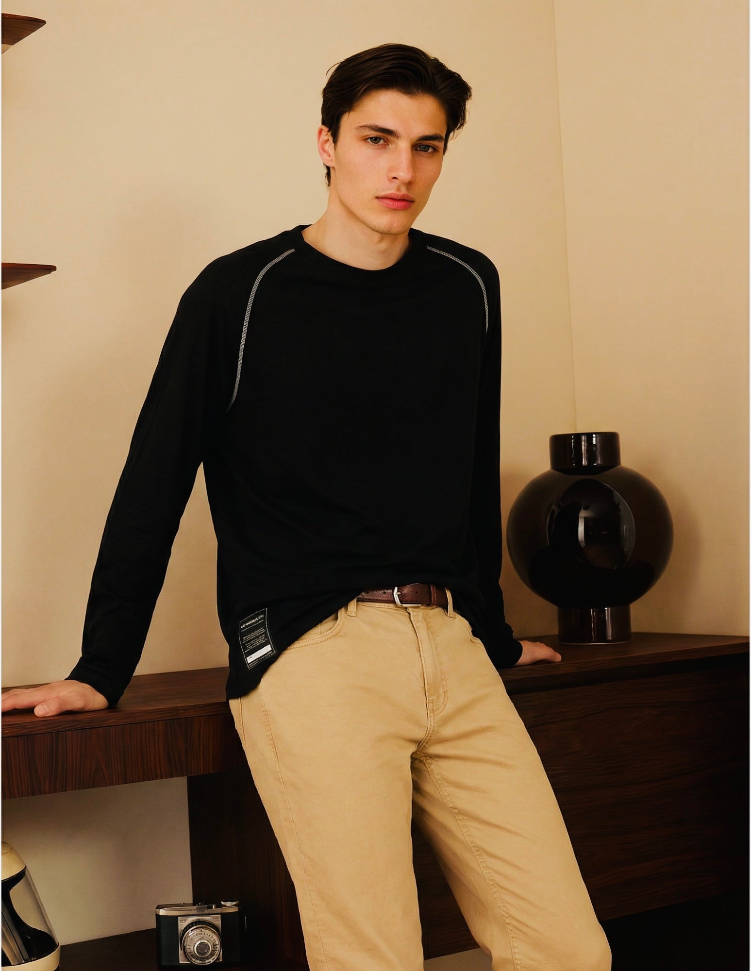 Luxurious Long Sleeves Knit AB minimalist
